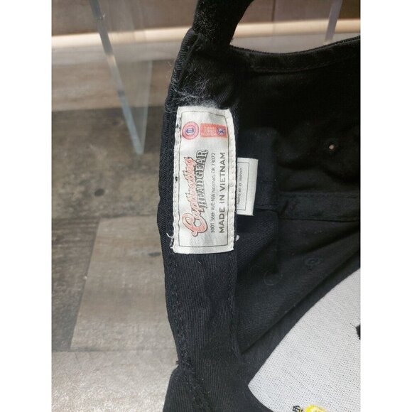 University Of Oregon Duck Black With Yellow Logo Hook N Loop Hat - Picture 7 of 7